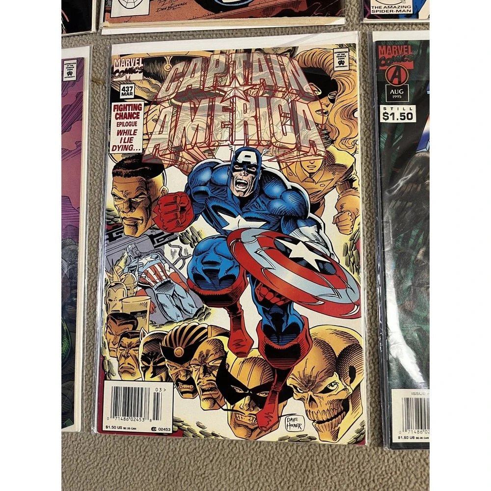 Captain America Comic Books‎ Lot 6 Issues 1990s Marvel Comics
